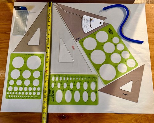 Pcs drafting triangles incl - drafting, (incl