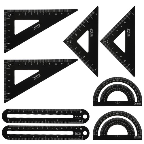 8pcs triangular ruler - ruler, set