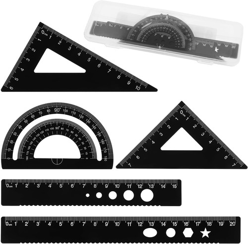 5pcs metal geometry - metal,