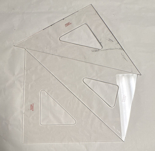 Dietzgen drafting triangle set - triangle,