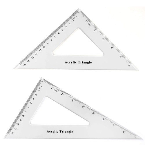 Large triangle ruler - large, set