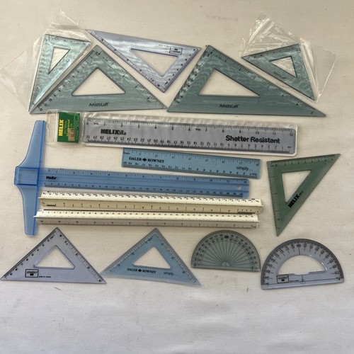 Mixed lot drafting tools - lot,