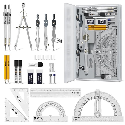 Compass geometry tools - compass, set