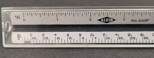 Vtg triangle alvin ruler - vtg, 240p