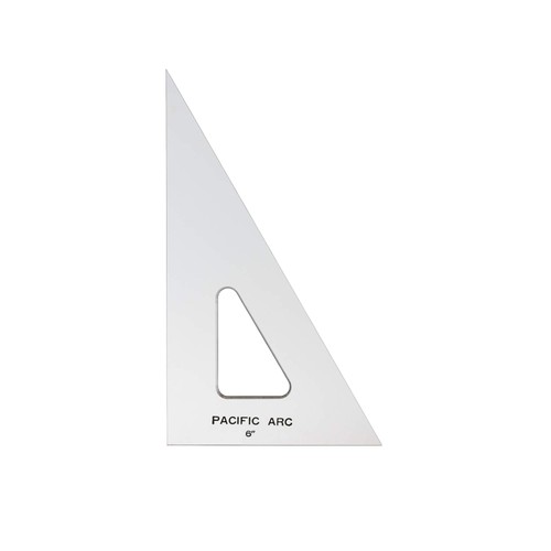 Drafting triangle inch - triangle, 6-inch