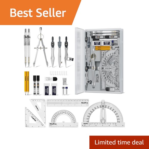 Nicpro geometry compass set - geometry,