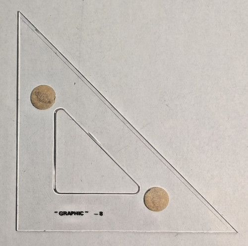 Inch drafting triangle 90 - inch, 45/90