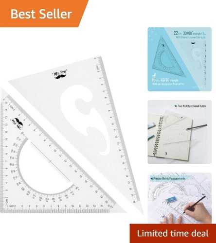 Durable triangle ruler set - set,