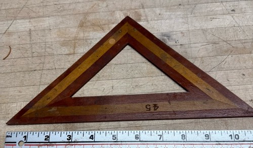 Antique wooden drafting - wooden, inlay
