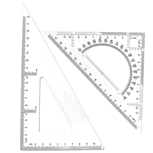 Piece triangle ruler square - piece,