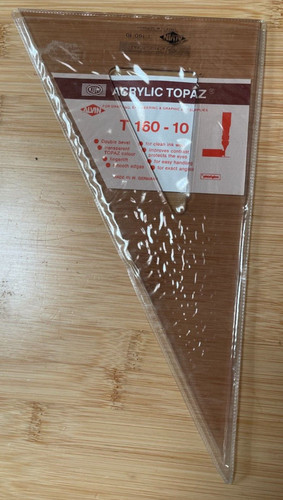 Kum acrylic topaz triangle - acrylic,